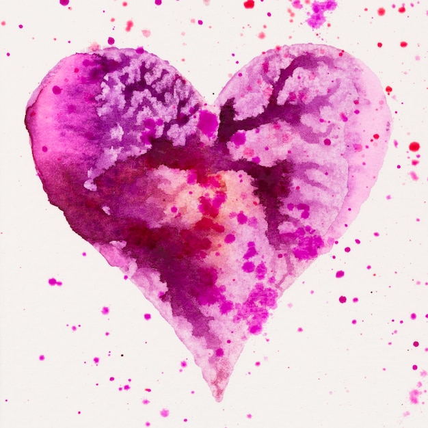 Watercolor heart