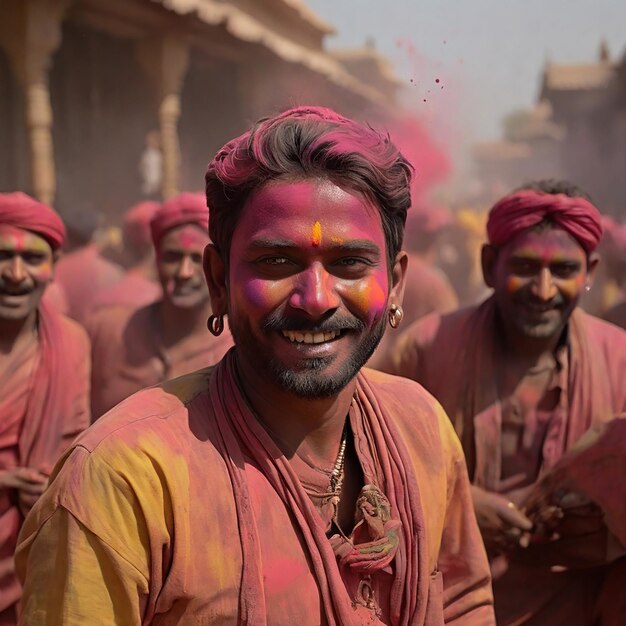 watercolor holi festiva