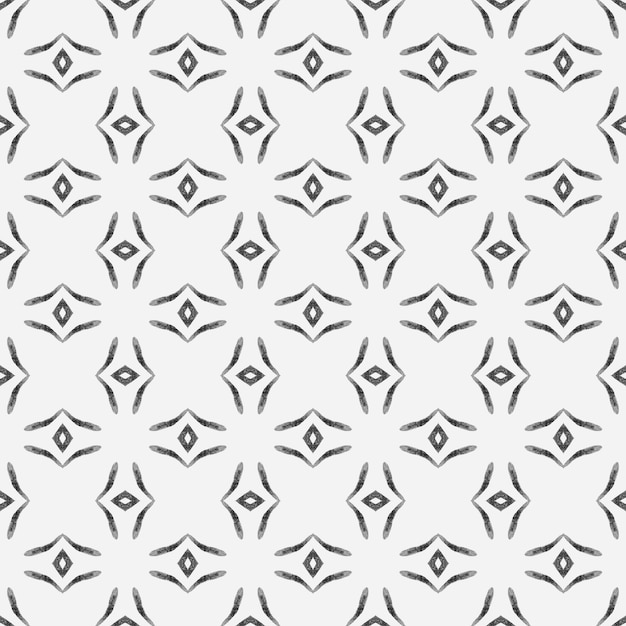 watercolor ikat repeating tile border black and