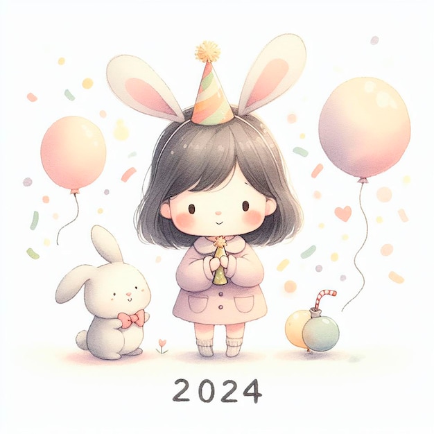 アクアカラー イラスト 2024年の到来