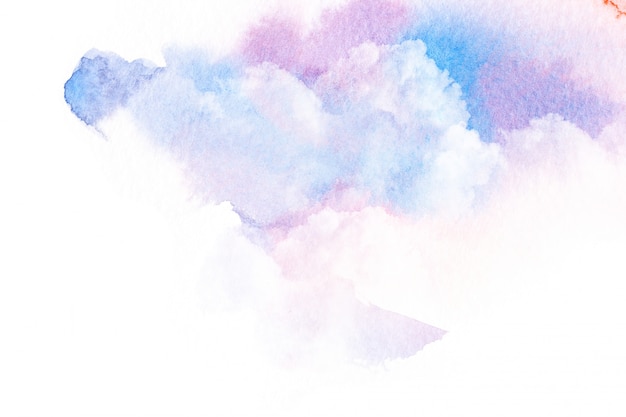 Photo watercolor illustration of sky with cloud.