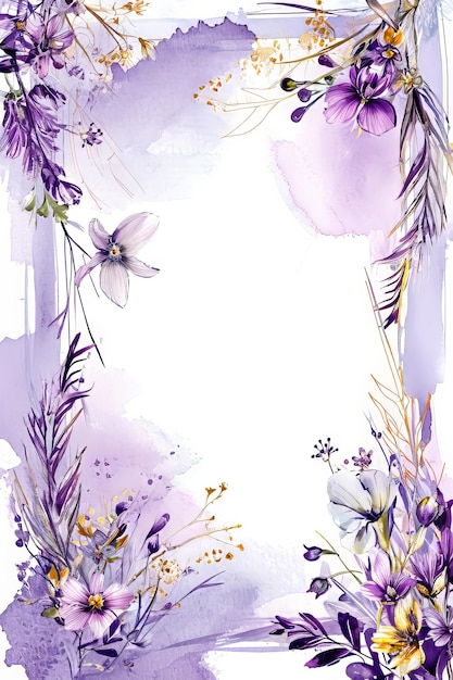 Photo watercolor illustration of spring flowers