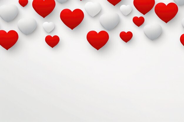 발렌타인 39의 심장의 수채화 일러스트레이션