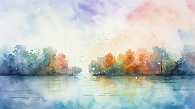 Watercolor Impressionist Background