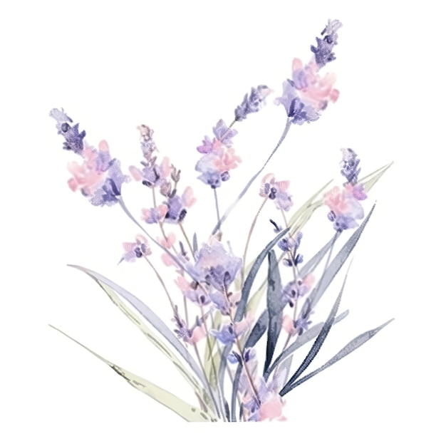 Watercolor lavender background