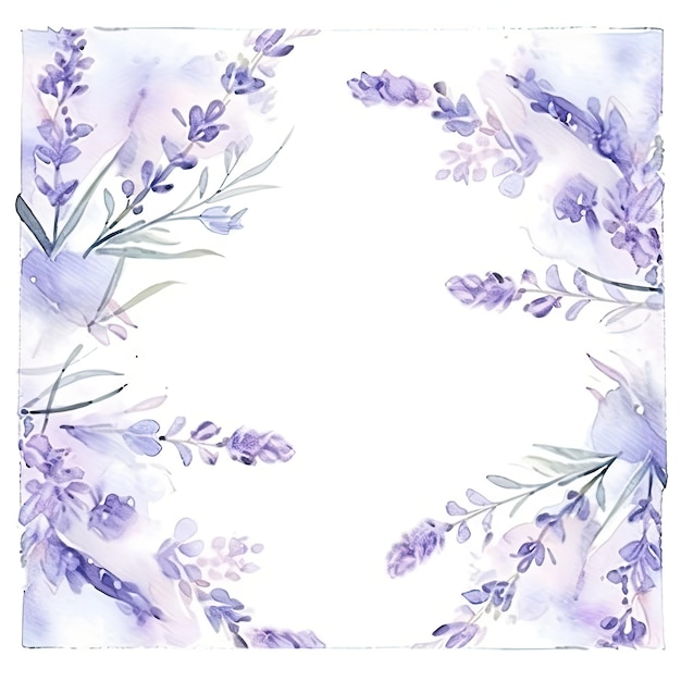 Watercolor lavender background