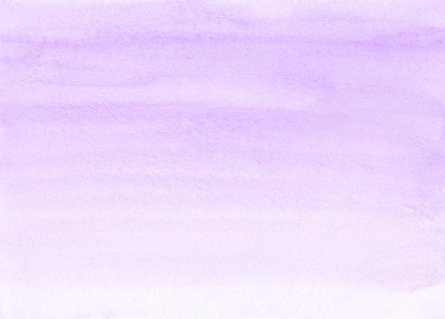 Watercolor lavender and white background texture. Aquarelle pastel purple brush strokes backdrop. Horizontal template.