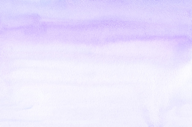 Watercolor lavender and white gradient background texture.
aquarelle pastel purple brush strokes backdrop. horizontal
template.