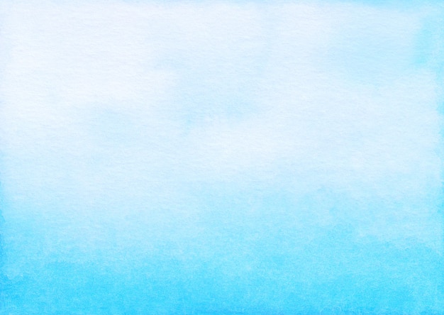 Foto acquerello sfondo azzurro sfumato dipinto a mano