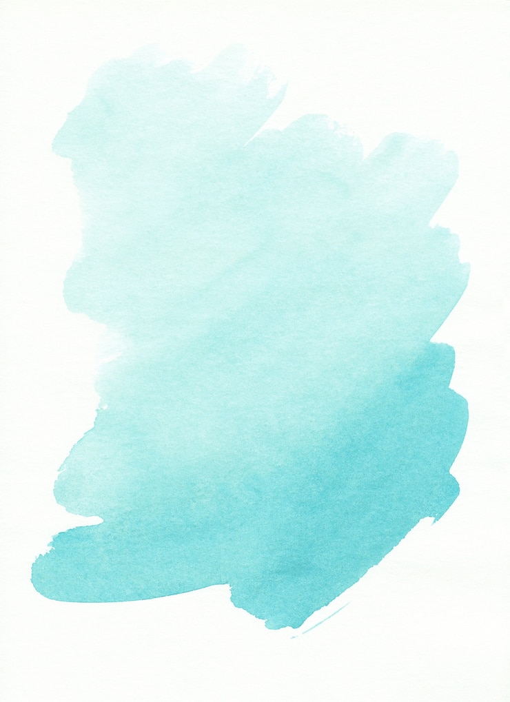 Photo watercolor light blue spot