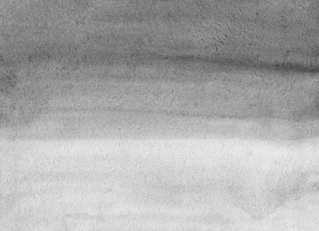 Watercolor light gray gradient background texture. Aquarelle white and black ombre.