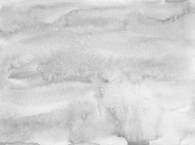 Photo watercolor light gray and white background texture. monochrome stains on paper  overlay. modern abstract aquarelle painting.