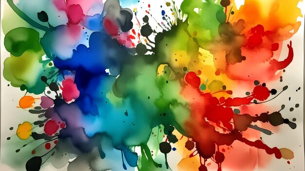 Watercolor liquid paint