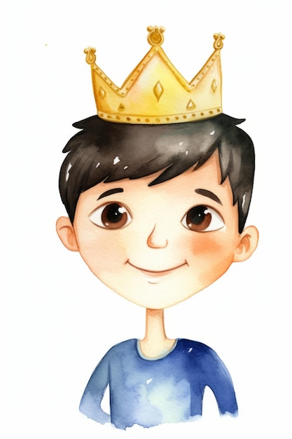 watercolor little prince clipart