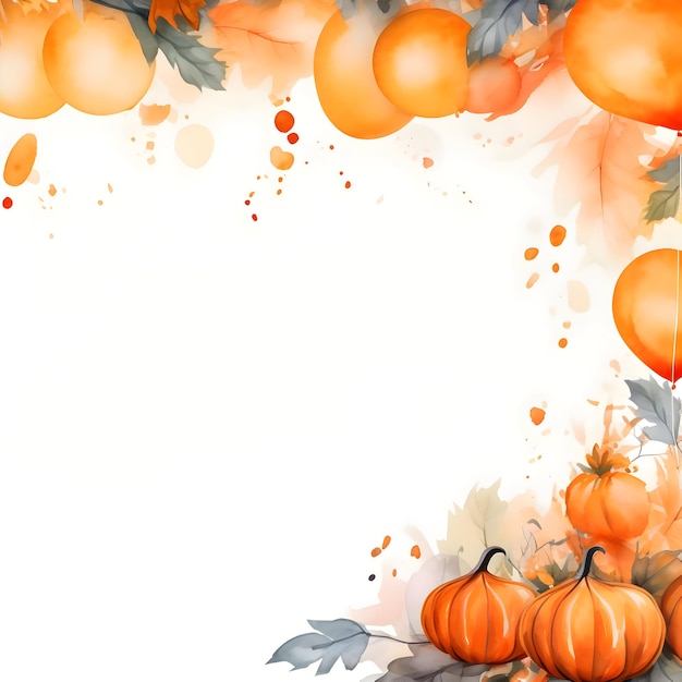 Watercolor mockup A party decoration for Halloween