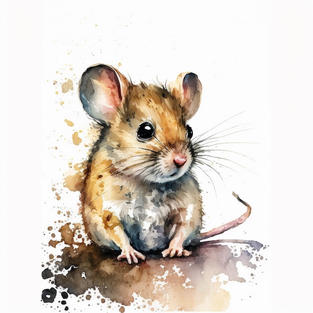 Watercolor Mouse