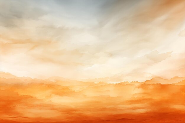 Photo watercolor orange background