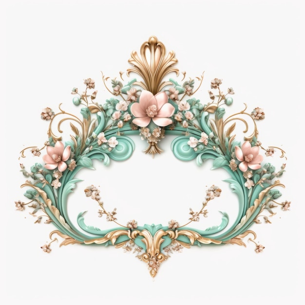 watercolor ornamental frame