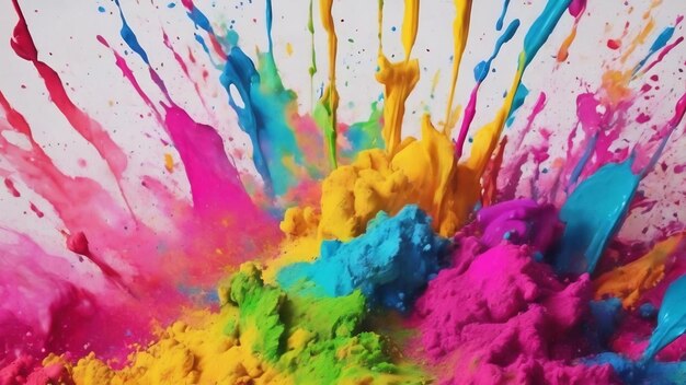 Watercolor paint background for holi festival