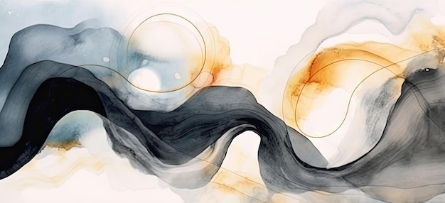 Watercolor paint wallpaper Abstract art banner For banner postcard book illustration