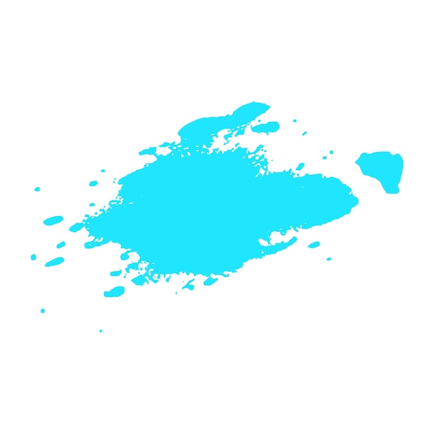 水彩画で描かれた淡い青色のブラッシュストローク