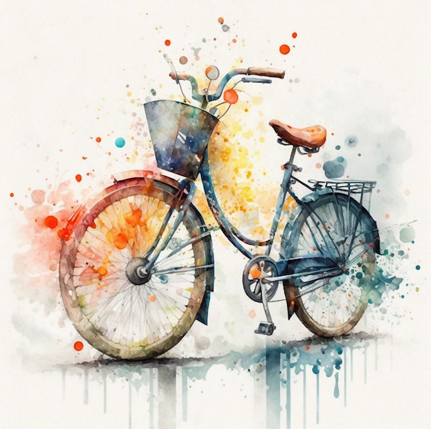 Bike watercolor shop