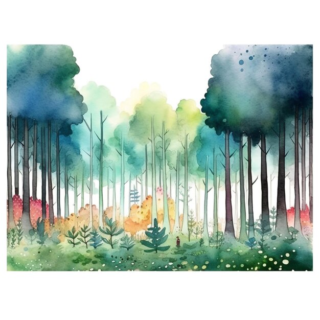 mideer Watercolour Painting - Wonderful Forest