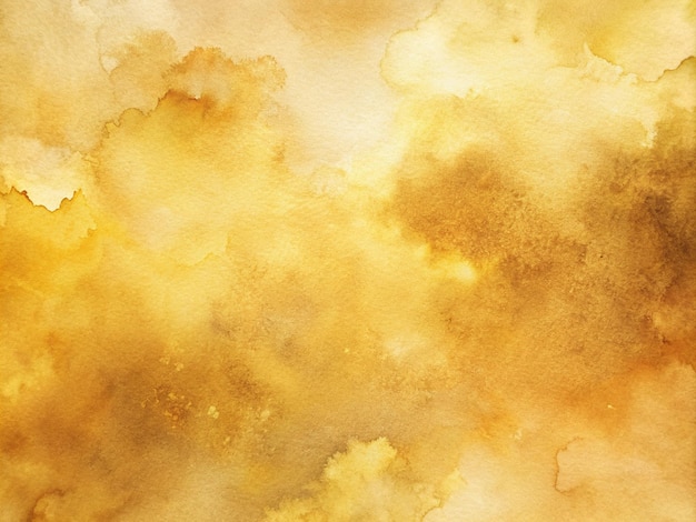 金色の黄色と茶色の抽象的な背景の水彩画