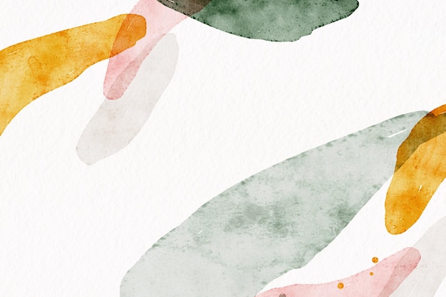 A watercolor painting of a green and orange leaf with the word " water " in the corner.