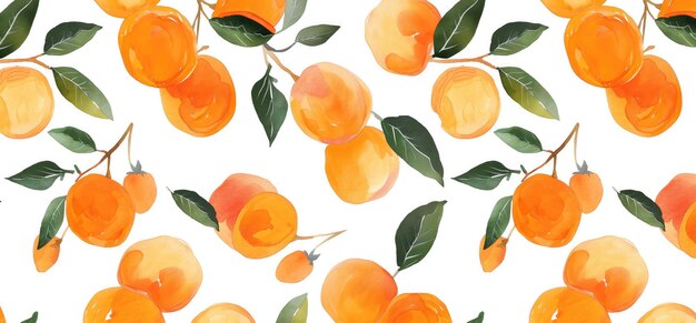 watercolor painting of oranges on a white background