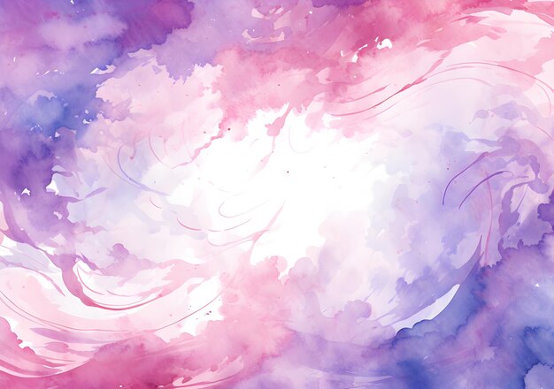 A watercolor painting of a pink and purple background abstract plum color snowflakes background