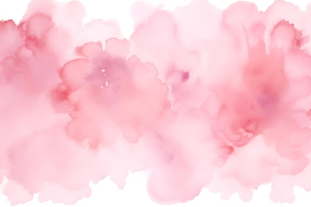 Photo a watercolor painting of pink and red clouds