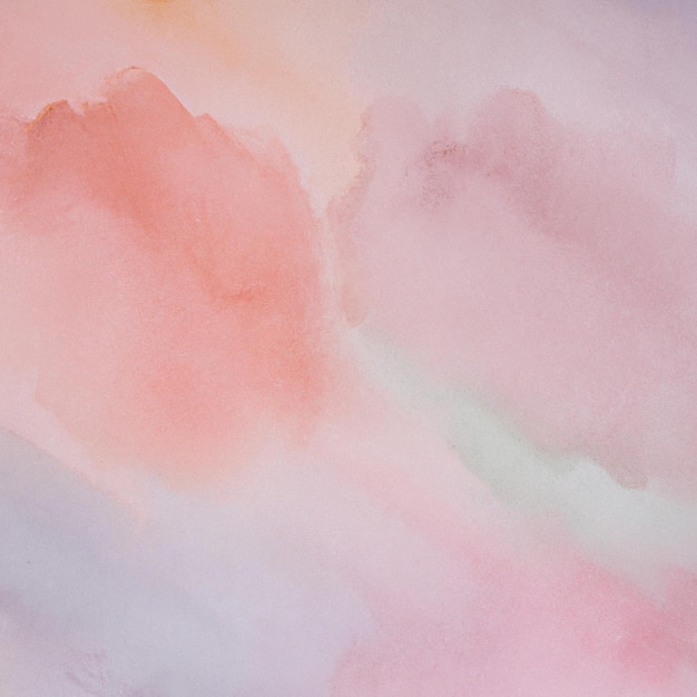 A watercolor painting that is pink and purple.