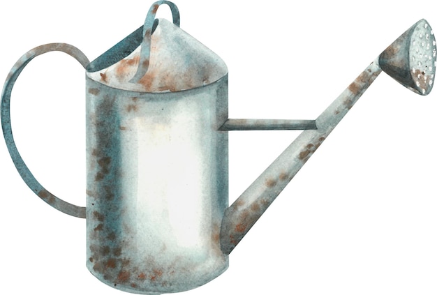 Photo a watercolor painting of a watering can