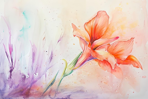 Watercolor painting for womens day