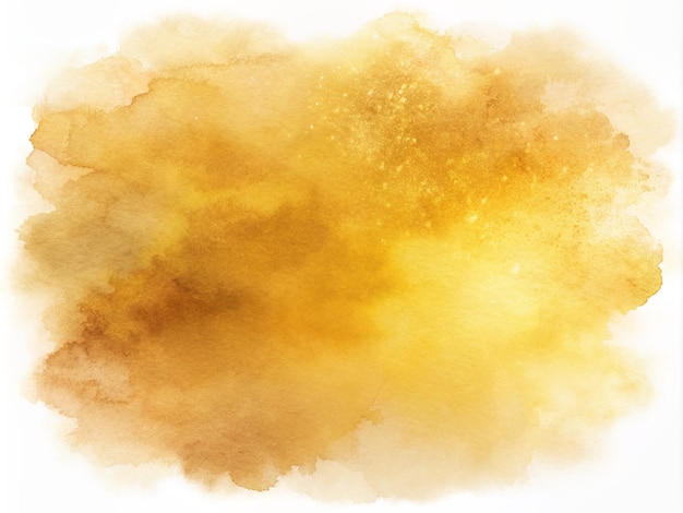 a watercolor painting of a yellow and orange background