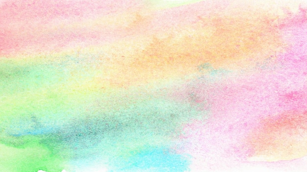 Watercolor pastel background aquarelle colorful stains on paper ai generated