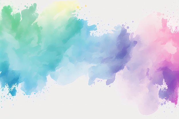 Photo watercolor pastel colorful background texture