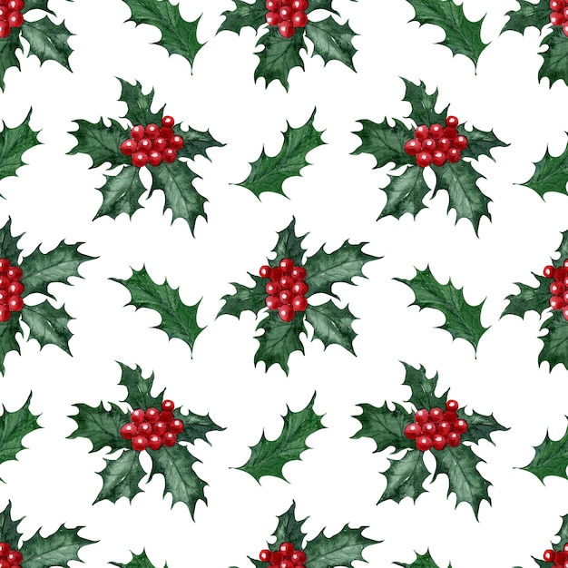 Watercolor pattern Christmas holiday sweets