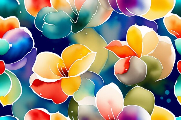 Watercolor pattern