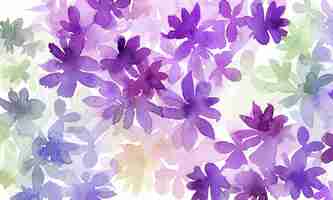 Photo watercolor perple flower background