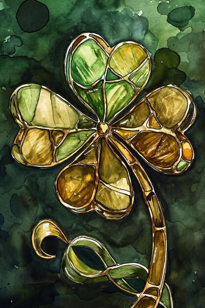 Watercolor pictures for st patricks day ireland