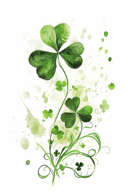 Photo watercolor pictures for st patricks day ireland