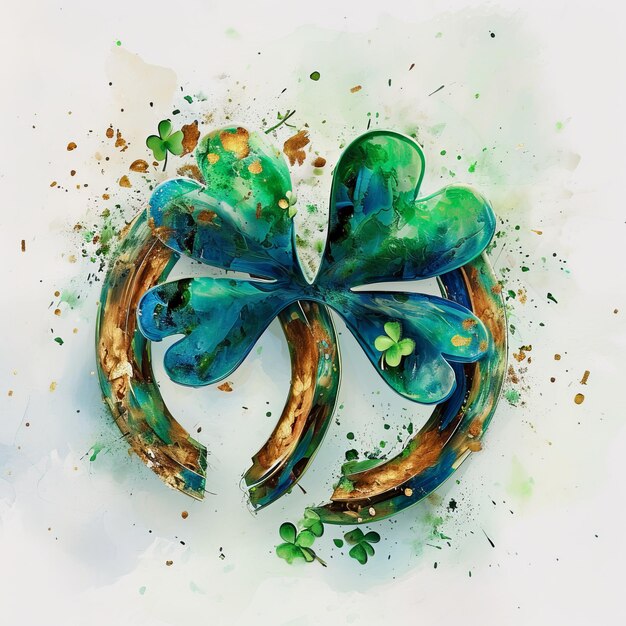 Photo watercolor pictures for st patricks day ireland