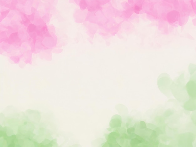 Photo watercolor pink and green background ai generated