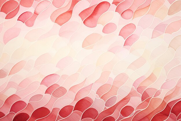 Photo watercolor pink wave line geometry abstract subtle background illustration minimal geometric pattern dynamic shapes composition interweavings