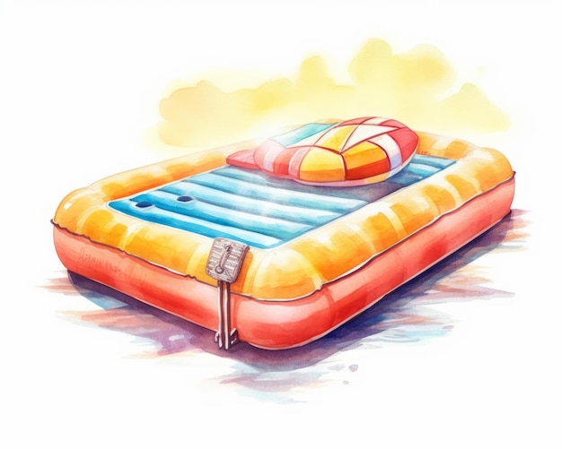 watercolor pool float