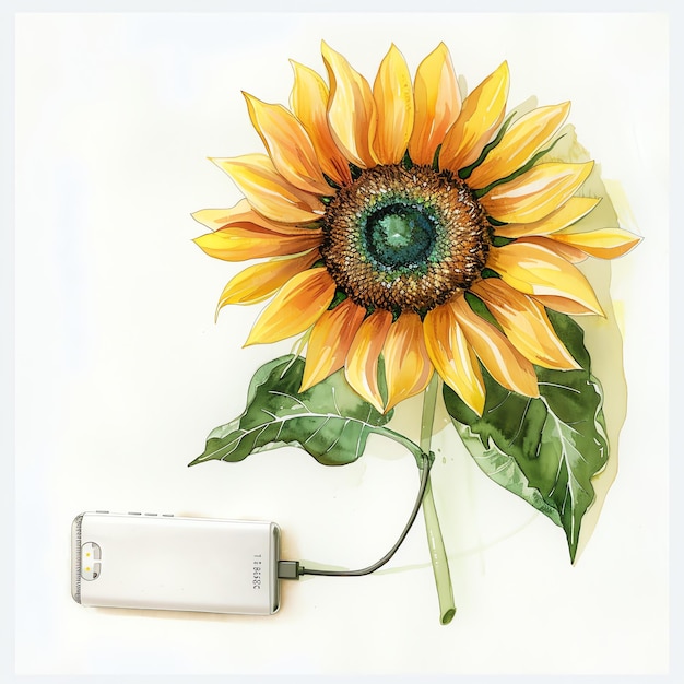 Watercolor Portable charger