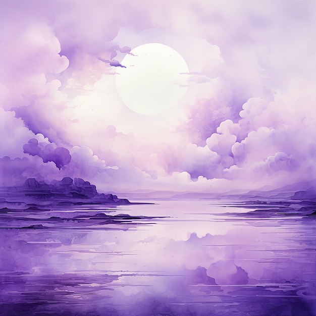 Watercolor purple background images abstract