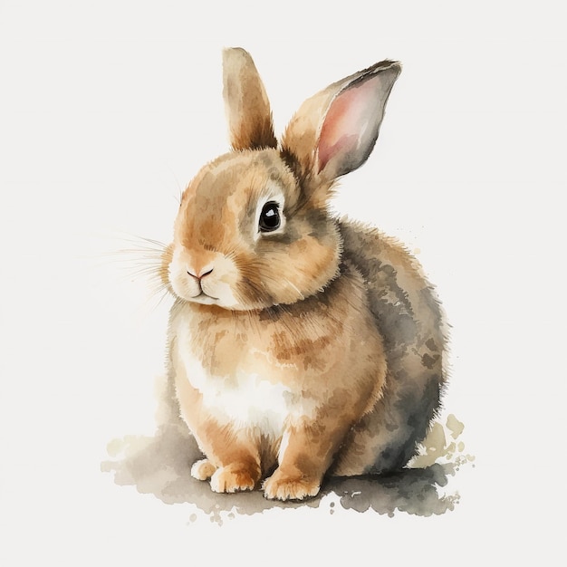 Watercolor Rabbit